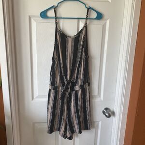 Lovetree Women’s Medium Jumper Spaghetti Strap Striped Sleeveless